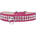 Mirage Pet Products Style No.72 Rhinestone Designer Croc Dog CollarBright Pink Size 24 82-21-BPKC24